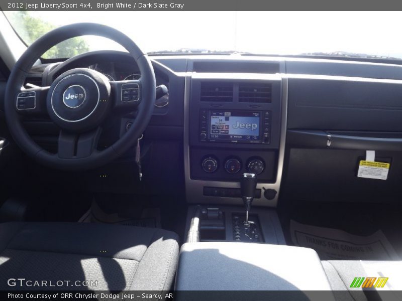 Bright White / Dark Slate Gray 2012 Jeep Liberty Sport 4x4