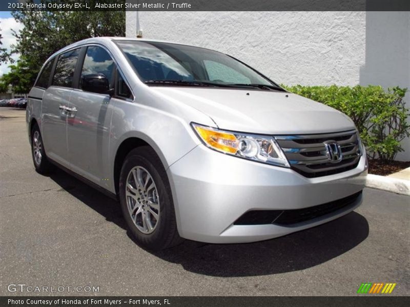 Alabaster Silver Metallic / Truffle 2012 Honda Odyssey EX-L