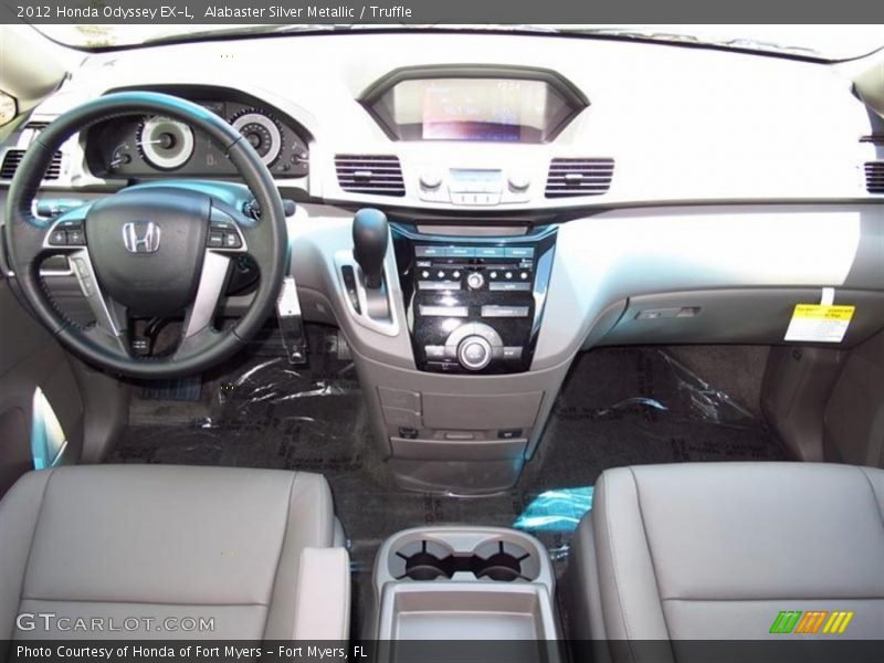 Alabaster Silver Metallic / Truffle 2012 Honda Odyssey EX-L