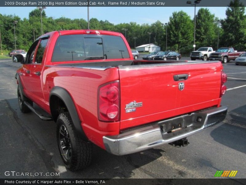 Flame Red / Medium Slate Gray 2009 Dodge Ram 2500 Big Horn Edition Quad Cab 4x4
