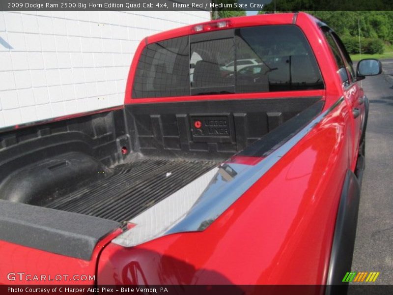 Flame Red / Medium Slate Gray 2009 Dodge Ram 2500 Big Horn Edition Quad Cab 4x4