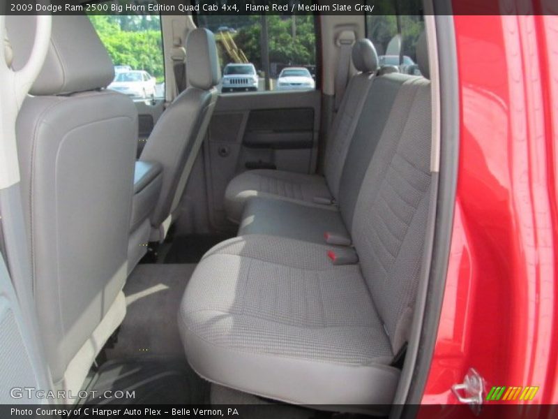 Flame Red / Medium Slate Gray 2009 Dodge Ram 2500 Big Horn Edition Quad Cab 4x4