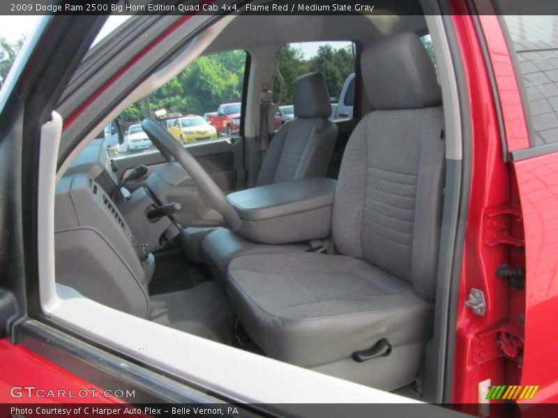 Flame Red / Medium Slate Gray 2009 Dodge Ram 2500 Big Horn Edition Quad Cab 4x4