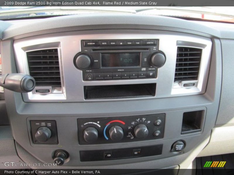 Flame Red / Medium Slate Gray 2009 Dodge Ram 2500 Big Horn Edition Quad Cab 4x4