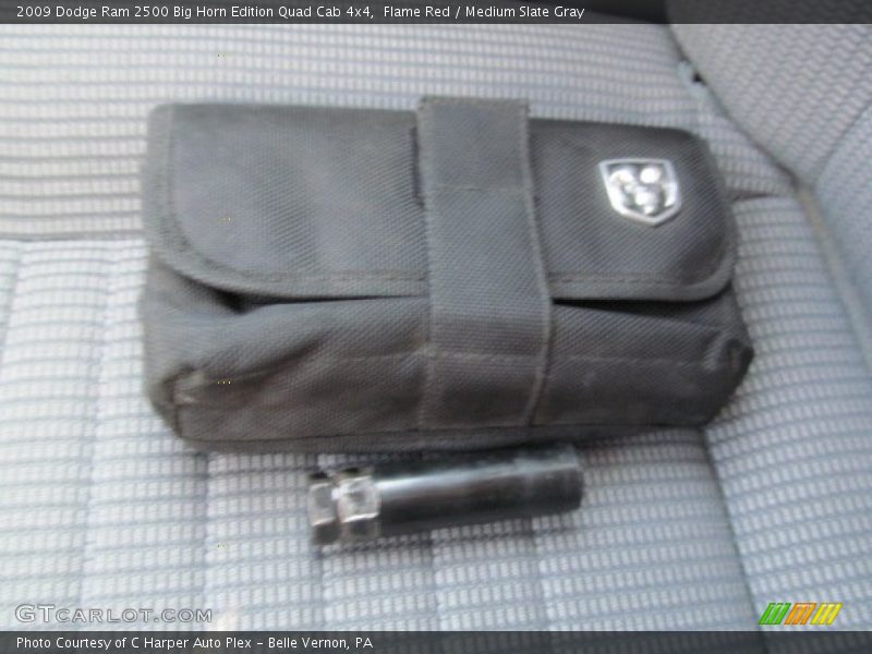 Flame Red / Medium Slate Gray 2009 Dodge Ram 2500 Big Horn Edition Quad Cab 4x4