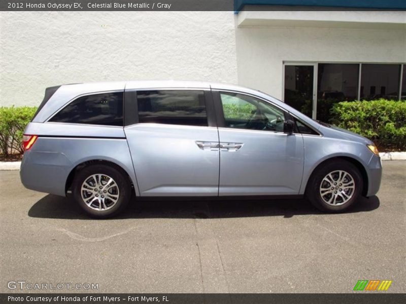 Celestial Blue Metallic / Gray 2012 Honda Odyssey EX