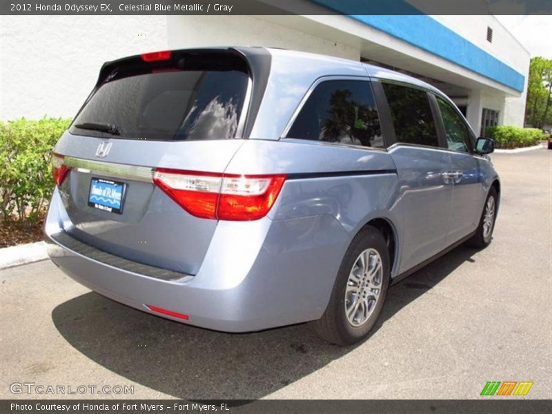 Celestial Blue Metallic / Gray 2012 Honda Odyssey EX
