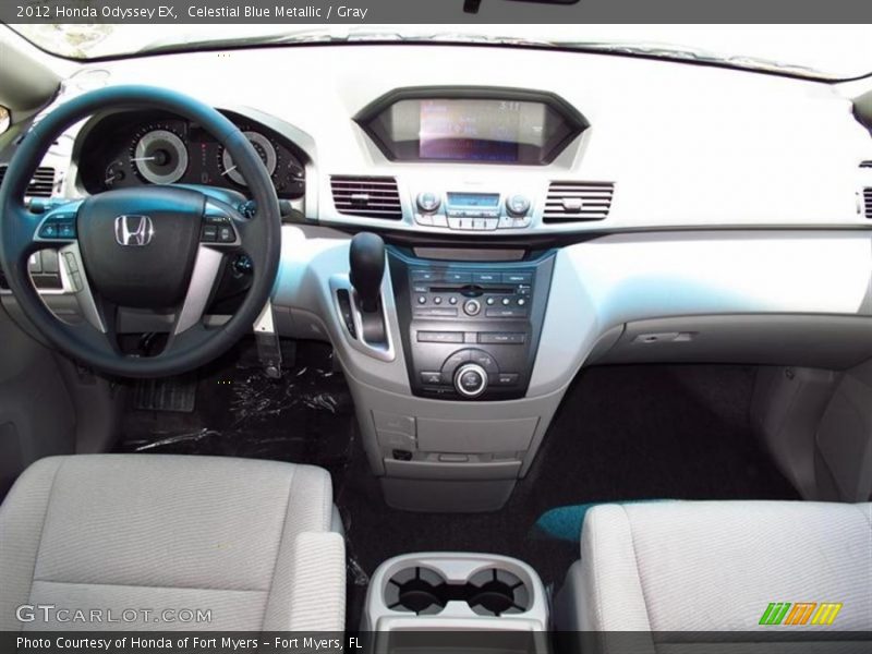 Celestial Blue Metallic / Gray 2012 Honda Odyssey EX