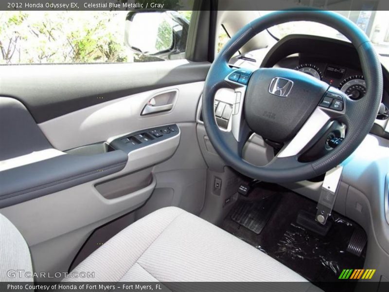 Celestial Blue Metallic / Gray 2012 Honda Odyssey EX