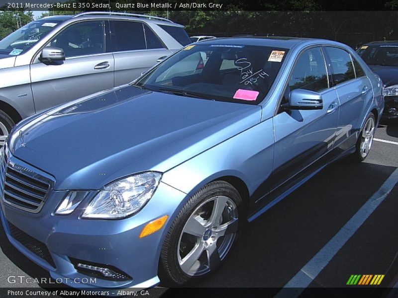Quartz Blue Metallic / Ash/Dark Grey 2011 Mercedes-Benz E 350 Sedan