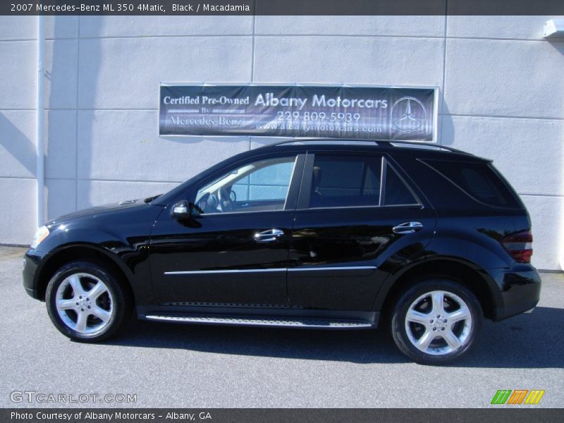 Black / Macadamia 2007 Mercedes-Benz ML 350 4Matic