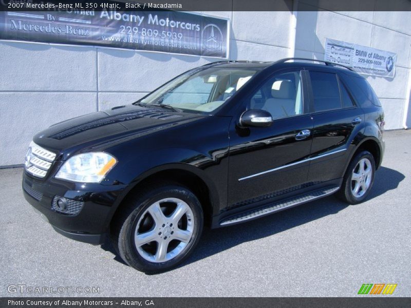 Black / Macadamia 2007 Mercedes-Benz ML 350 4Matic