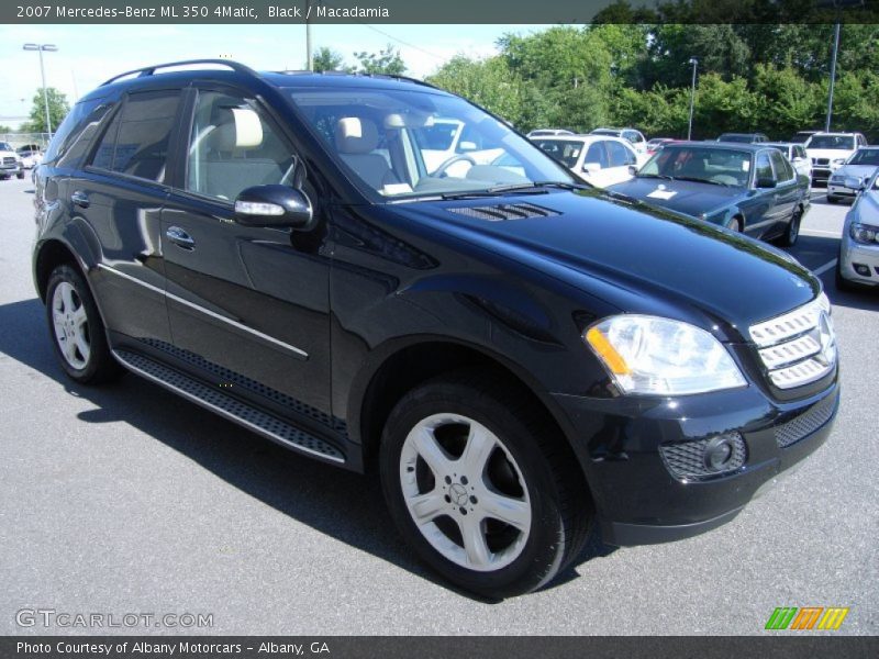 Black / Macadamia 2007 Mercedes-Benz ML 350 4Matic