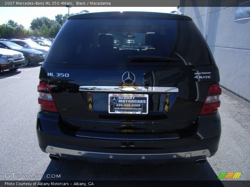 Black / Macadamia 2007 Mercedes-Benz ML 350 4Matic