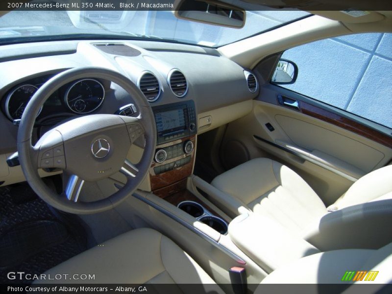 Black / Macadamia 2007 Mercedes-Benz ML 350 4Matic
