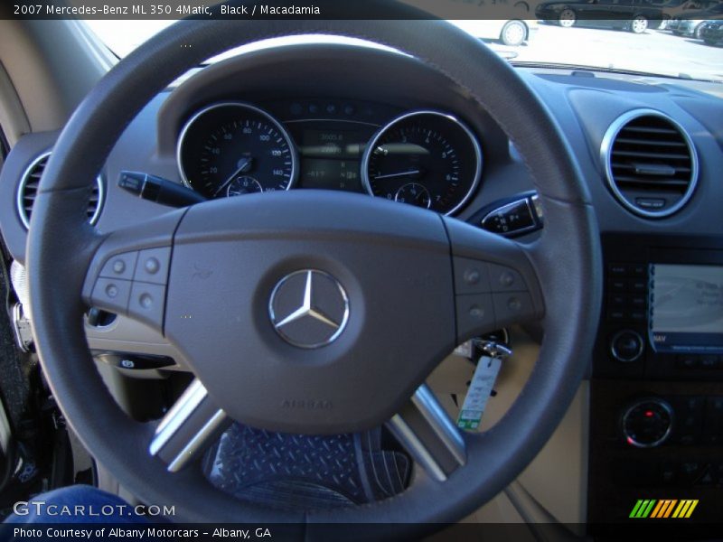 Black / Macadamia 2007 Mercedes-Benz ML 350 4Matic