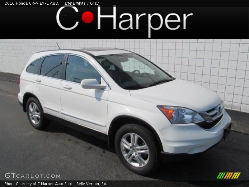 Taffeta White / Gray 2010 Honda CR-V EX-L AWD