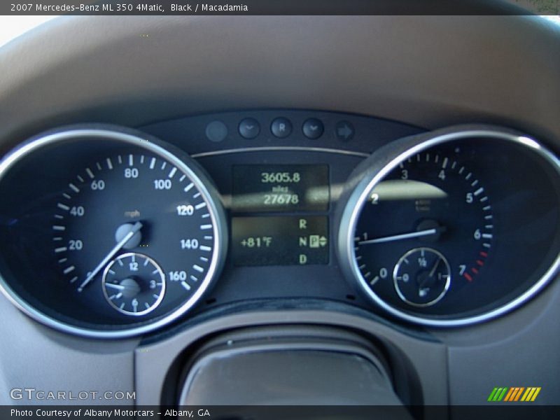 Black / Macadamia 2007 Mercedes-Benz ML 350 4Matic