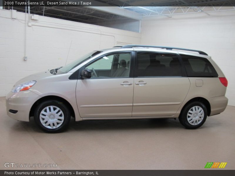 Desert Sand Mica / Taupe 2008 Toyota Sienna LE