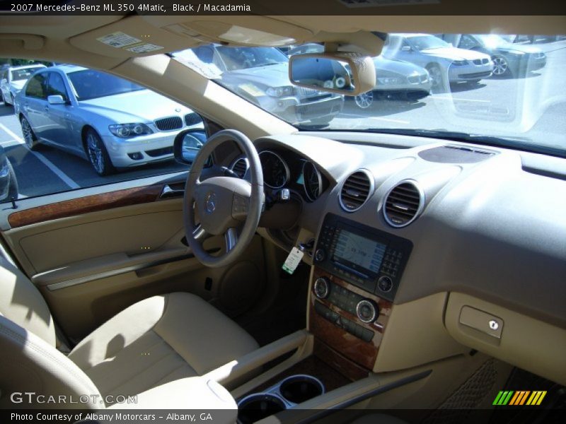 Black / Macadamia 2007 Mercedes-Benz ML 350 4Matic