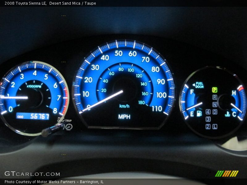 Desert Sand Mica / Taupe 2008 Toyota Sienna LE