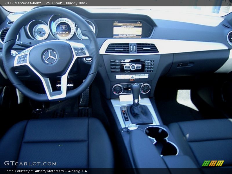 Black / Black 2012 Mercedes-Benz C 250 Sport
