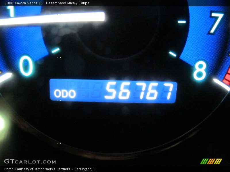 Desert Sand Mica / Taupe 2008 Toyota Sienna LE