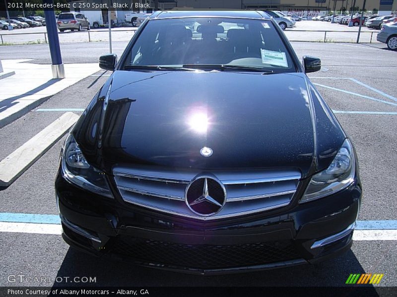 Black / Black 2012 Mercedes-Benz C 250 Sport