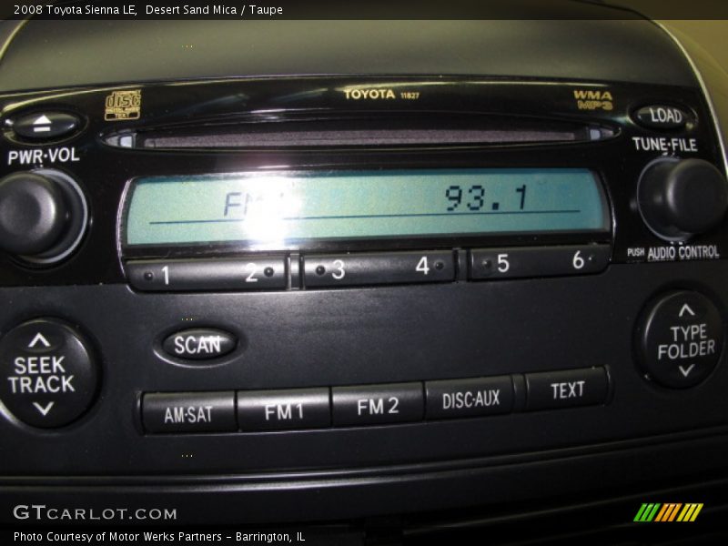 Desert Sand Mica / Taupe 2008 Toyota Sienna LE