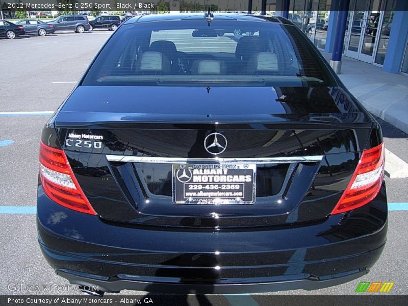 Black / Black 2012 Mercedes-Benz C 250 Sport