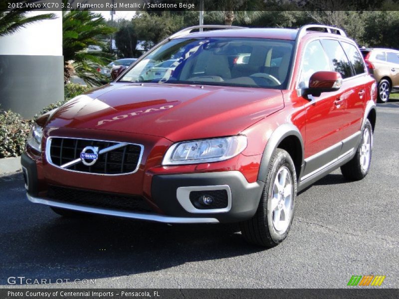 Flamenco Red Metallic / Sandstone Beige 2012 Volvo XC70 3.2