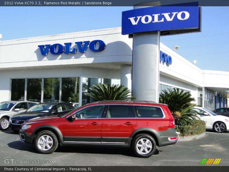 Flamenco Red Metallic / Sandstone Beige 2012 Volvo XC70 3.2