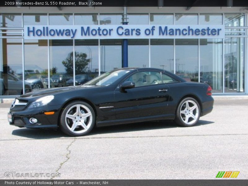Black / Stone 2009 Mercedes-Benz SL 550 Roadster