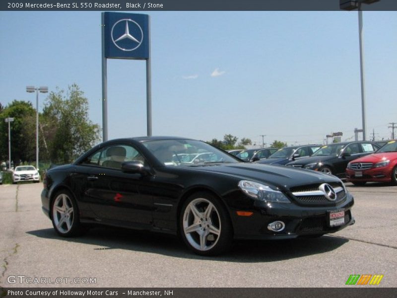 Black / Stone 2009 Mercedes-Benz SL 550 Roadster