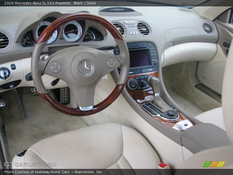Black / Stone 2009 Mercedes-Benz SL 550 Roadster