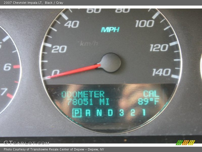 Black / Gray 2007 Chevrolet Impala LT