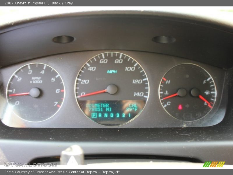 Black / Gray 2007 Chevrolet Impala LT
