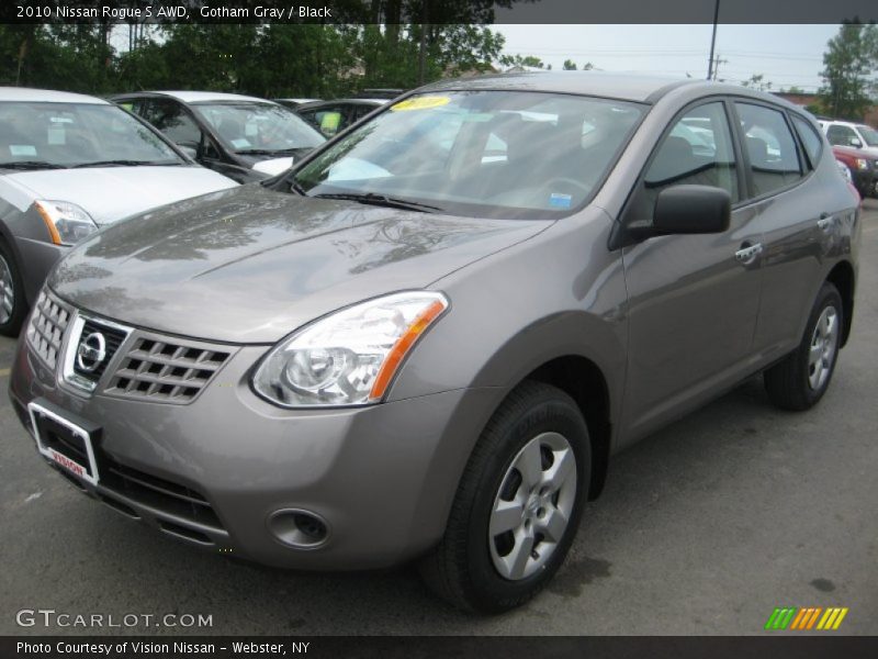 Gotham Gray / Black 2010 Nissan Rogue S AWD