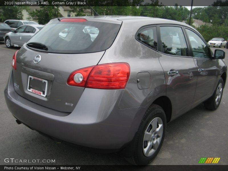 Gotham Gray / Black 2010 Nissan Rogue S AWD