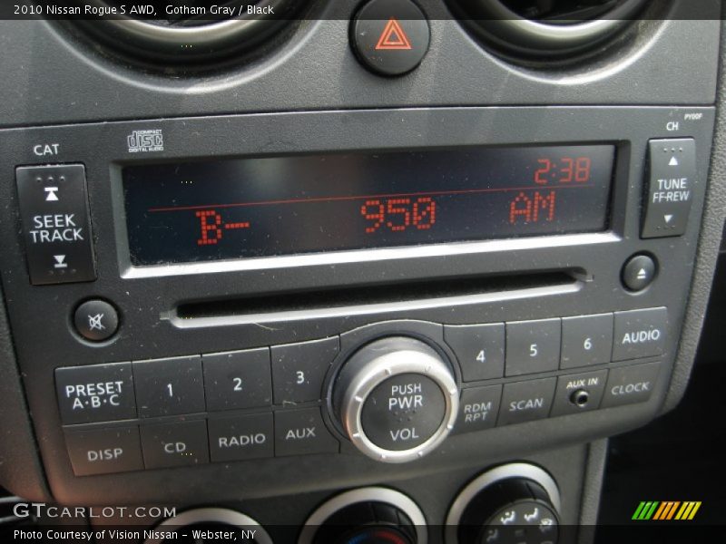Gotham Gray / Black 2010 Nissan Rogue S AWD