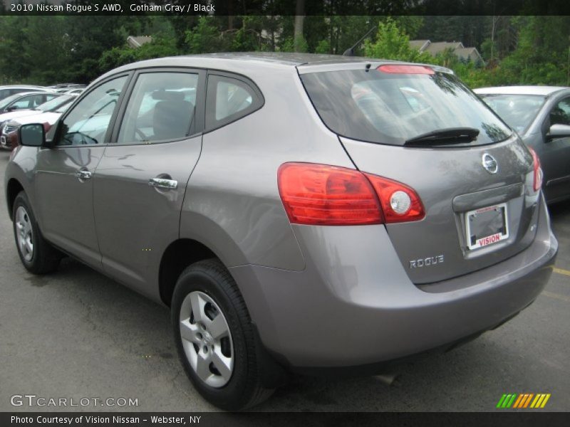 Gotham Gray / Black 2010 Nissan Rogue S AWD