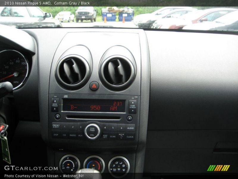 Gotham Gray / Black 2010 Nissan Rogue S AWD