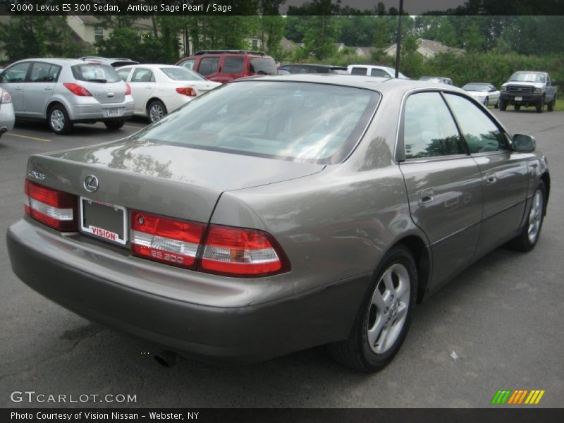 Antique Sage Pearl / Sage 2000 Lexus ES 300 Sedan