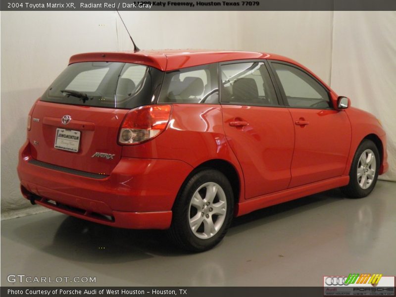 Radiant Red / Dark Gray 2004 Toyota Matrix XR
