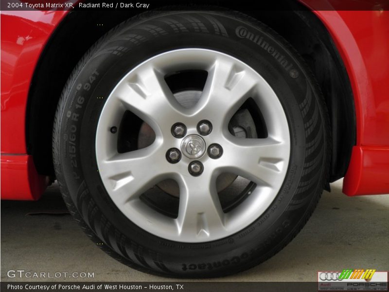 Radiant Red / Dark Gray 2004 Toyota Matrix XR