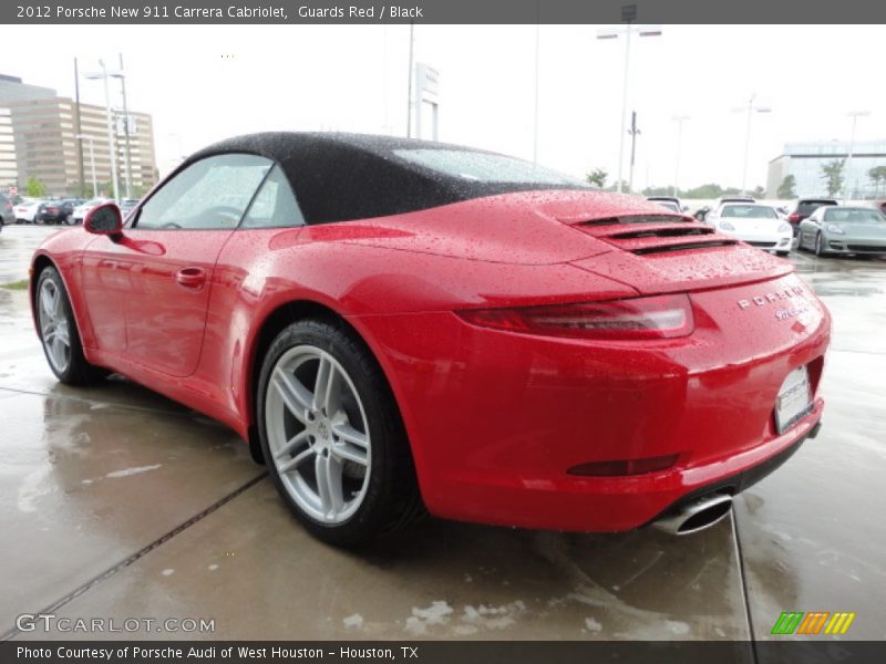 Guards Red / Black 2012 Porsche New 911 Carrera Cabriolet
