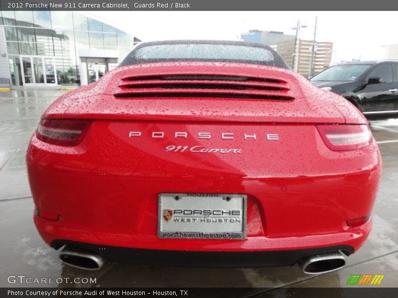 Guards Red / Black 2012 Porsche New 911 Carrera Cabriolet