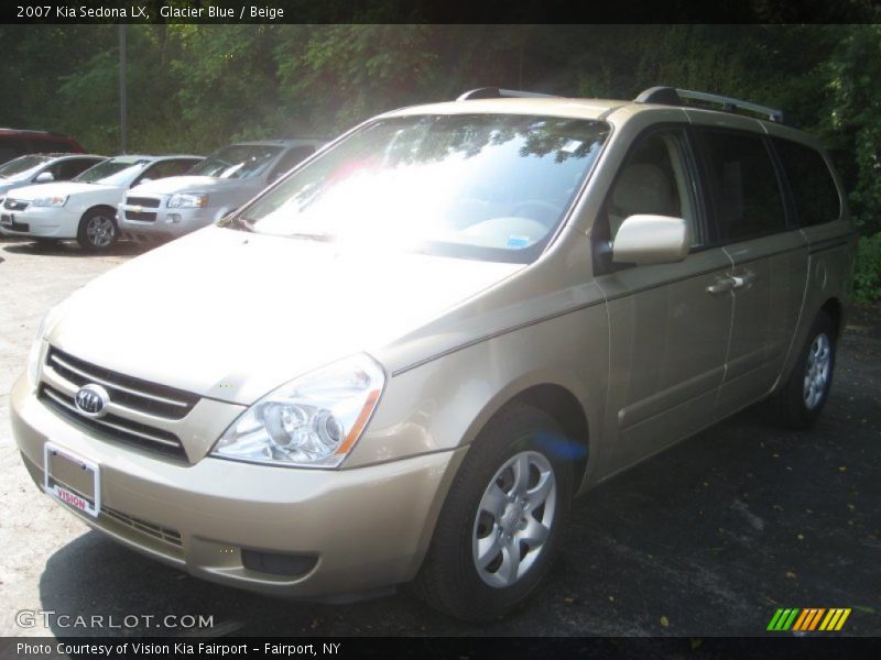 Glacier Blue / Beige 2007 Kia Sedona LX