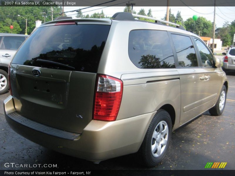 Glacier Blue / Beige 2007 Kia Sedona LX