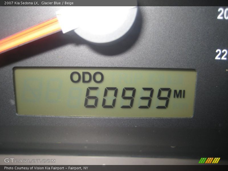 Glacier Blue / Beige 2007 Kia Sedona LX